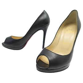 Christian Louboutin-NOVOS SAPATOS CHRISTIAN LOUBOUTIN NOVAS BOMBAS MUITO PRIVAS 36.5 Bombas-Preto