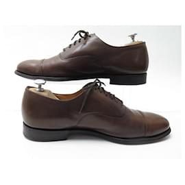 Church's-CHURCH'S CONSUL RICHELIEU SHOES 104 11F 45 BROWN LEATHER SHOES-Brown