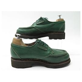 Paraboot-PARABOOT DERBY BEAUBOURG SHOES 5.5 39.5 IN GRAINED LEATHER LEATHER SHOES-Green