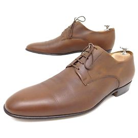 JM WESTON SCHUHE 427 Derby 7.5D 41.5 braune Lederschuhe Braun