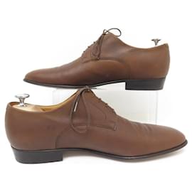 JM Weston-JM WESTON SHOES 427 Derby 7.5D 41.5 BROWN LEATHER SHOES-Brown