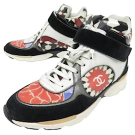 Chanel-CHANEL SHOES sneakersS PARIS DUBAI HIGH TOP IG30629 38 LEATHER SNEAKERS-Multiple colors