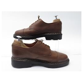 Paraboot-PARABOOT DERBY SHOES AZAY GRIFF 39 BROWN LEATHER SHOES-Brown