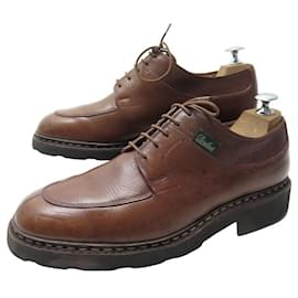 Paraboot-CHAUSSURES PARABOOT DERBY AVIGNON 8.5F 42.5 DEMI CHASSE CUIR LEATHER SHOES-Marron