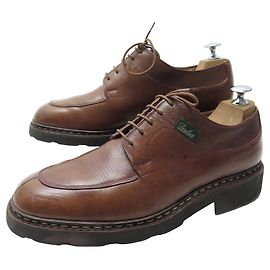 SAPATOS PARABOOT DERBY AVIGNON 8.5F 42.5 SAPATOS DE COURO DE TIRO DEMI Marrom