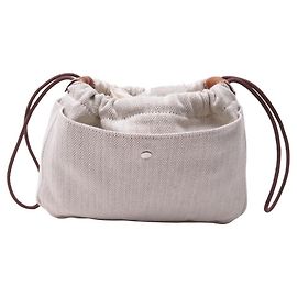 Hermès NOVA BOLSA PARA BOLSA HERMES FOURBI 20 BOLSA DE LONA BEGE Bege