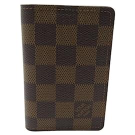 Louis Vuitton-NEW LOUIS VUITTON ORGANIZER DE POCKET CARD HOLDER DAMIER EBENE WALLET-Brown