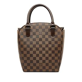 Louis Vuitton-Louis Vuitton Damier Ebene Sarria Seau Canvas Handbag N51284 In sehr gutem Zustand-Braun