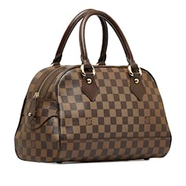 Louis Vuitton-Louis Vuitton Damier Ebene Duomo Canvas Handbag N60008 in Good condition-Brown