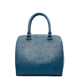 Louis Vuitton-Borsa a mano Louis Vuitton Epi Pont-Neuf in pelle M52055 in buone condizioni-Blu