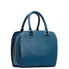 Louis Vuitton-Louis Vuitton Epi Pont-Neuf Lederhandtasche M52055 in guter Kondition-Blau