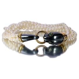 Cartier-Bracelet perles d'or Cartier-Multicolore