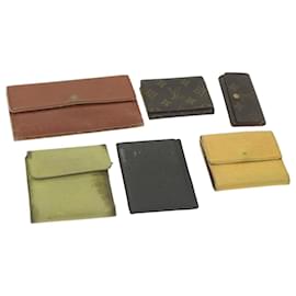Louis Vuitton-LOUIS VUITTON Monogram Epi Key Case Wallet 6Set Brown Yellow LV Auth bs9467-Brown,Yellow,Monogram