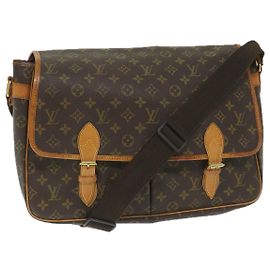 LOUIS VUITTON Monogram Gibeciere GM Bolso de hombro M42246 LV Auth 58014 Monograma
