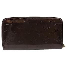 Louis Vuitton-LOUIS VUITTON Monogram Vernis Zippy Wallet Wallet Amarante M93522 LV Auth ti1300-Other