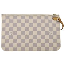 Louis Vuitton-Bolsa LOUIS VUITTON Damier Azur Neverfull MM LV Auth 57076-Outro