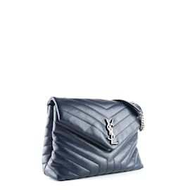 Saint Laurent-SAINT LAURENT  Handbags T.  leather-Navy blue