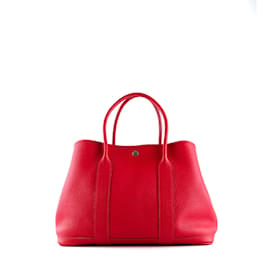 Hermès-HERMES Handtaschen T.  Leder-Rot