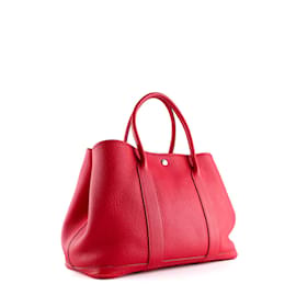 Hermès-HERMES  Handbags T.  leather-Red
