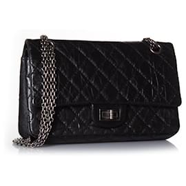 Chanel-Chanel, Small 2.55 Réédition SAC À RABAT-Noir