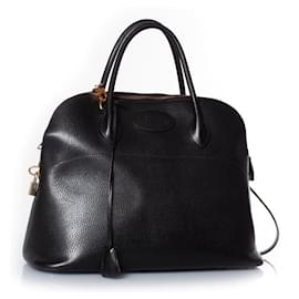 Hermès-Hermes, Bolide 31 Black leather bag-Black