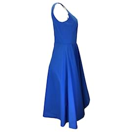 Autre Marque-Alexander McQueen Galactic Blue 2023 Sleeveless Cotton Day Dress-Blue