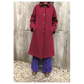 Autre Marque-talla de abrigo vintage 38-Roja