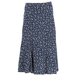Tommy Hilfiger Midirock aus Viskose mit Blümchenmuster für Damen Blau