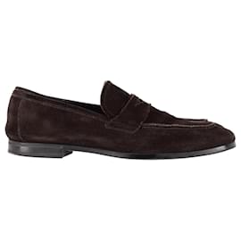 Tom Ford-Tom Ford Sean Loafers in Brown Suede-Brown