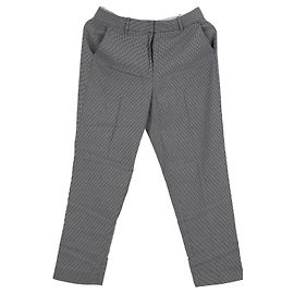 Tommy Hilfiger Karierte Damen-Hose in schmaler Passform, knöchellang Grau