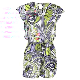 Emilio Pucci-Emilio Pucci Tropical-Print Jumpsuit in Multicolor Silk-Multiple colors