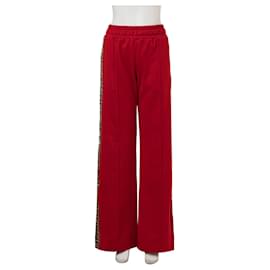 Fendi-Zucca Logo Trackpants-Red