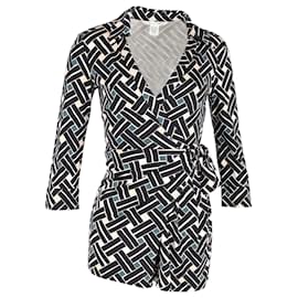 Diane Von Furstenberg-Diane Von Furstenberg Printed Playsuit in Multicolor Silk-Multiple colors