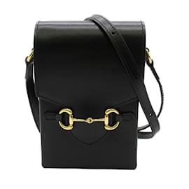 Gucci-Leather Horsebit 1955 Mini bag 625615-Black