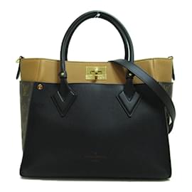 Louis Vuitton-Monogram & Leather On My Side MM M53823-Black