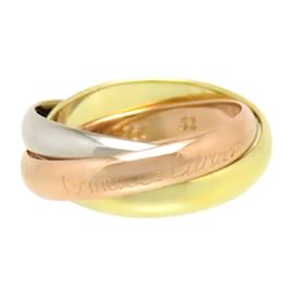 Cartier-Trinity Ring-Golden