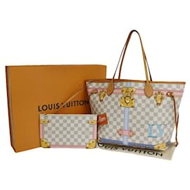 Louis Vuitton-Louis Vuitton Neverfull MM-White