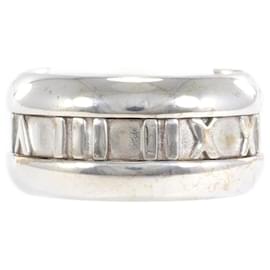 Tiffany & Co-Tiffany & Co Silver Atlas Ring  Metal Ring in Fair condition-Silvery