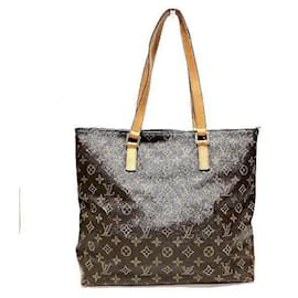Louis Vuitton-Louis Vuitton  Monogram Cabas Mezzo  Canvas Tote Bag M51151 in Fair condition-Brown