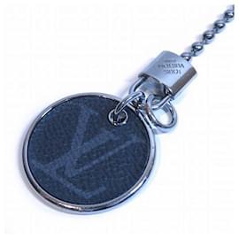 Louis Vuitton-Ciondolo per borsa con portachiavi tascabile con monogramma ID e portachiavi M63629-Argento