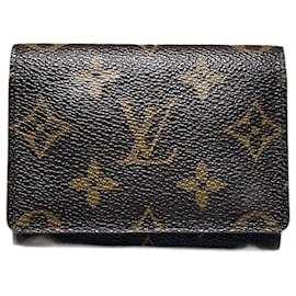 Louis Vuitton-Louis Vuitton Monogram Amberop Cult De Visitenkartenetui Canvas Kartenetui M62920 in guter Kondition-Braun