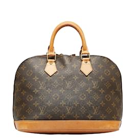 Louis Vuitton-Louis Vuitton Monogram Alma PM Canvas Handbag M51130 in Good condition-Brown