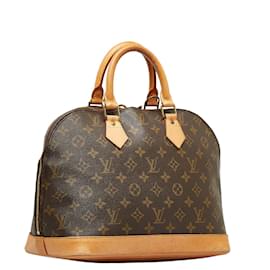 Louis Vuitton-Louis Vuitton Monogramm Alma PM Canvas Handtasche M51130 in guter Kondition-Braun