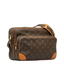 Louis Vuitton-Louis Vuitton Monogram Nile Bag Sac à bandoulière en toile M45244 en bon état-Marron