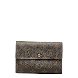 Louis Vuitton-Monogram Porte Tresor Etui Papier Wallet M61202-Brown