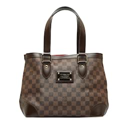 Louis Vuitton-Louis Vuitton Damier Ebene Hampstead PM Canvas Tote Bag N51205 In sehr gutem Zustand-Braun