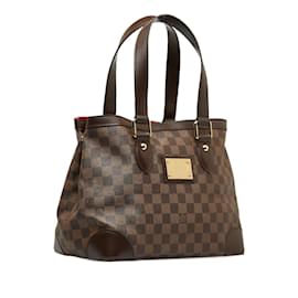 Louis Vuitton-Louis Vuitton Damier Ebene Hampstead PM Bolso tote de lona N51205 En muy buenas condiciones-Castaño