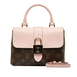 Louis Vuitton-Louis Vuitton Monogram Locky BB  Canvas Handbag M44080 in Excellent condition-Brown