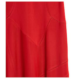 Alaïa-Red Viscosa Jersey Skater FR36-Red