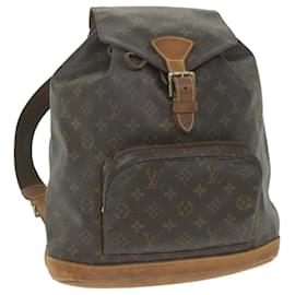 Louis Vuitton-LOUIS VUITTON Monogramm Montsouris GM Rucksack M.51135 LV Auth 58437-Monogramm